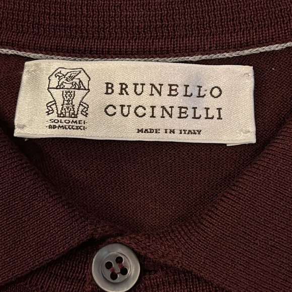 Brunello Cucinelli Long-Sleeve Cotton Polo Shirt 56IT/46US 795 - Picture 5 of 13